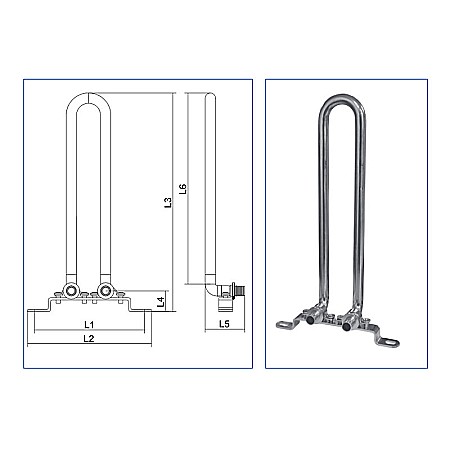CORP U CONECTARE LA RADIATOR CUPRU NICHELAT CU SUPORT 16-300 PEX PPSU PEXKIT [1]