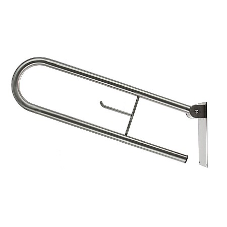 BARA CU PORTHIRTIE DUBLU RABATABILA CROM 73X23,5X11CM PENTRU PERSOANE CU DIZABILITATI [1]