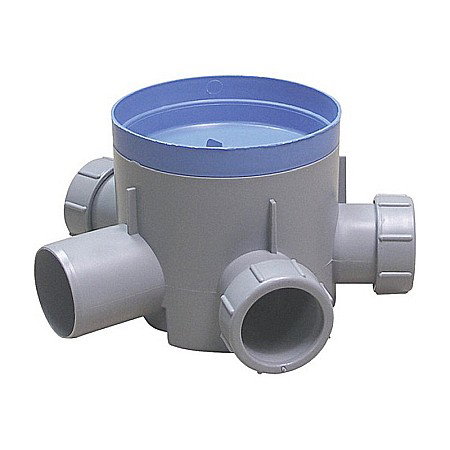 Canalizare interioara si exterioara - Sifon pardoseala 4 intrari 40 si o iesire 50 105mm 17101101200 Valrom