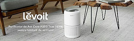 PURIFICATOR DE AER LEVOIT CORE P350-RAC PET CARE FILTRU TRUE HEPA CARBON ACTIV SUPER SILENT TOUCH SCREEN ALB [7]