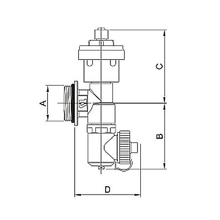 CAP TERMINAL AERISITOR AUTOMAT+ROBINET GOLIRE PENTRU DISTRIBUITOARE 254-06 TESA [1]