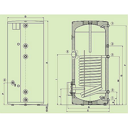 BOILER CU O SERPENTINA DRAZICE OKC NTR/BP 200 LITRI 110770101 [1]