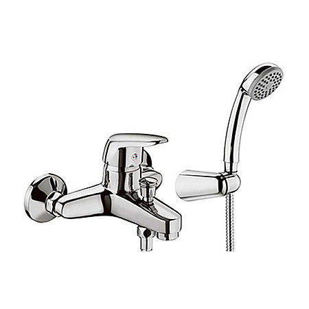 Obiecte Sanitare - BATERIE MONOCOMANDA CADA DUS COMPLETA TIEMME D03 DELTA CROM