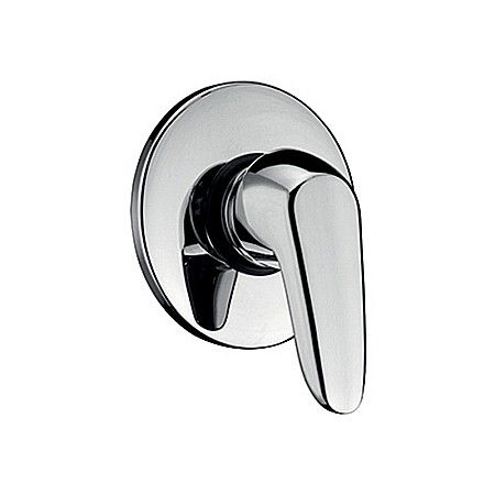 Obiecte Sanitare - BATERIE MONOCOMANDA INGROPATA TIEMME D06 DELTA PENTRU CABINA DUS CROM