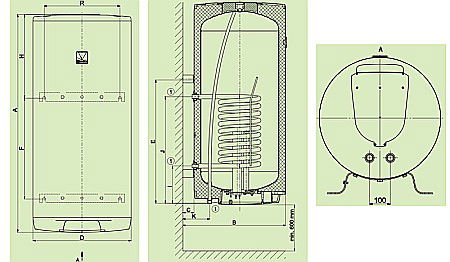 BOILER TERMOELECTRIC DRAZICE OKC 200 LITRI 110720801 [1]