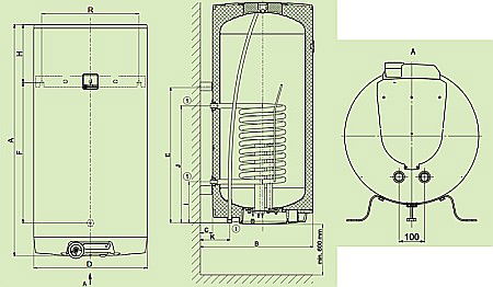 BOILER TERMOELECTRIC DRAZICE OKC 160 LITRI 1106208101 [1]