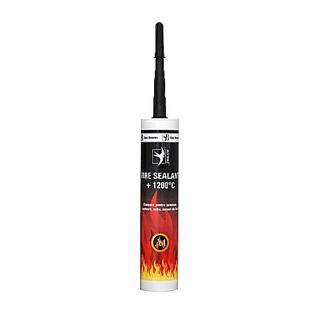 Silicon Banda adeziva - SILICON NEGRU FIRE SEALANT 1200 GRADE 280ML DEN BRAVEN 12009232/61715110