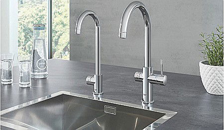 BATERIE BUCATARIE SI BOILER MARIMEA M GROHE RED MONO 30085A01 [8]