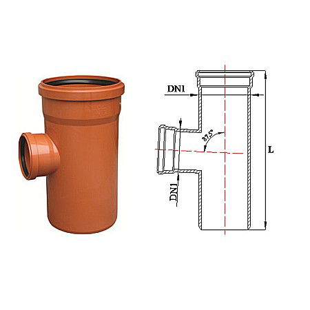 Fitinguri PVC canalizare exterioara - RAMIFICATIE PVC 160-110-90 PORTOCALIE KOMPACTKIT VALROM