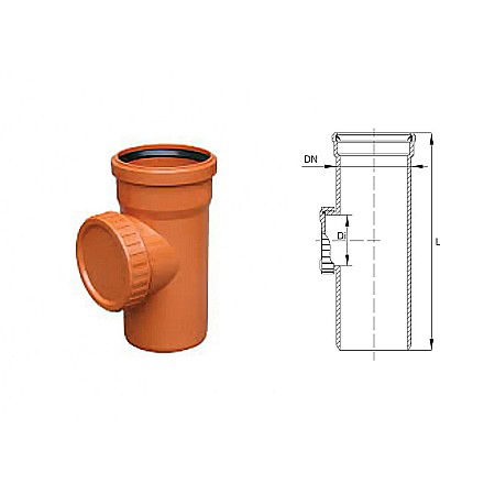 Fitinguri PVC canalizare exterioara - PIESA CURATIRE PVC 160 PORTOCALIE KOMPACTKIT VALROM