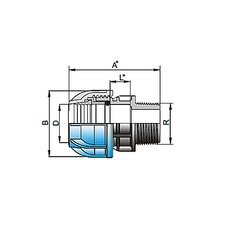 RACORD PE M 25-3/4 FE WATERKIT [1]