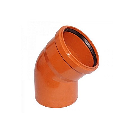 Fitinguri PVC canalizare exterioara - COT PVC 160-45 PORTOCALIU KOMPACTKIT VALROM