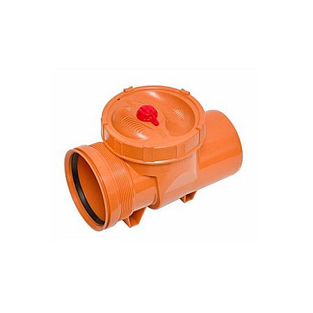 Fitinguri PVC canalizare exterioara - CLAPETA ANTIRETUR PVC 160  CU INCHIZATOR KOMPACTKIT VALROM