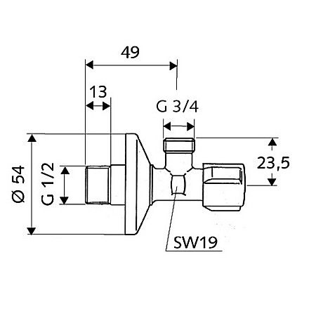 ROBINET COLT 1/2-3/4 MASINA SPALAT 033000699 SCHELL [1]
