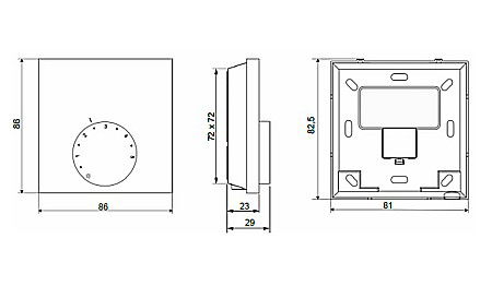 TERMOSTAT AMBIANTA ELECTRONIC CU SENZOR PARDOSEALA 220V PEXKIT VALROM [2]