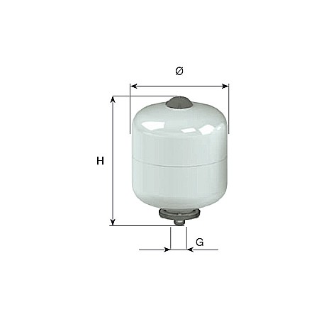 Vase expansiune - VAS DE EXPANSIUNE CIMM ACS CE 8L CM510842 MEMBRANA INTERSCHIMBABILA