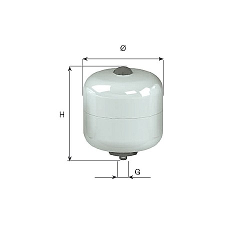 Vase expansiune - VAS DE EXPANSIUNE CIMM ACS CE 16L CM511642 MEMBRANA INTERSCHIMBABILA