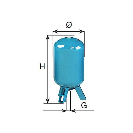 Vase expansiune - REZERVOR HIDROFOR CIMM AFE CE 100L CM620100/010 MEMBRANA INTERSCHIMBABILA
