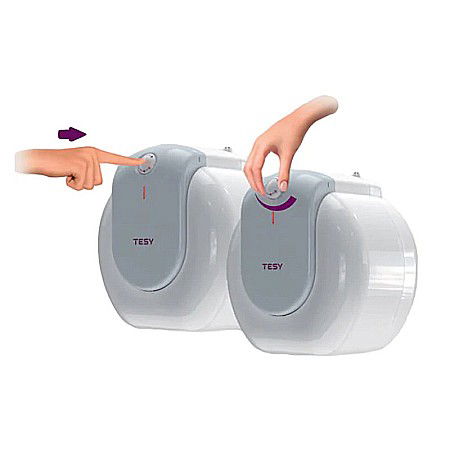 BOILER TESY ELECTRIC 10L GCU 1015 L52 RC COMPACT MONTAJ SUB CHIUVETA [1]