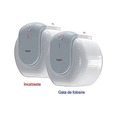 BOILER TESY ELECTRIC 10L GCA 1015 L52 RC COMPACT MONTAJ DEASUPRA CHIUVETEI [2]