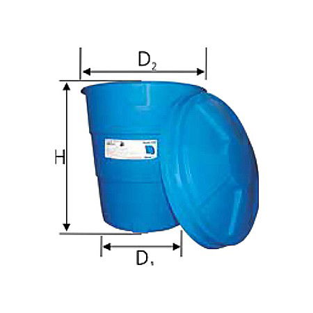 Rezervor apa 500l suprateran conic vertical Stockkit Valrom 49010500000 [1]