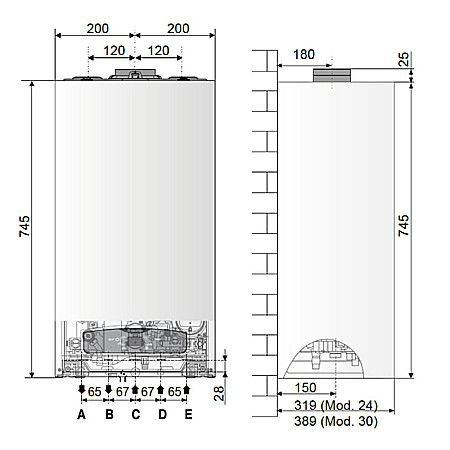 CENTRALA TERMICA PE GAZ ARISTON CARES S 24 IN CONDENSATIE KIT EVACUARE INCLUS 3301637 [8]