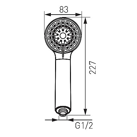 PARA DUS FERRO S330 CU 3 FUNCTII CORTESSA CROM [1]