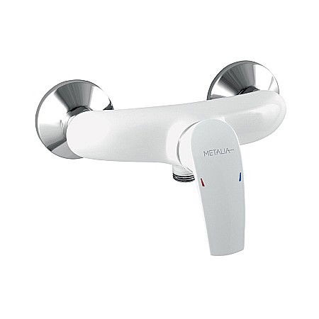 Obiecte Sanitare - BATERIE DUS FERRO 57060/1.1 PERETE METALIA 57 ALBA CROM FARA ACCESORII