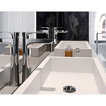 BATERIE LAVOAR INALTA FERRO BAQ2L STATIVA ALGEO SQUARE CROM [3]