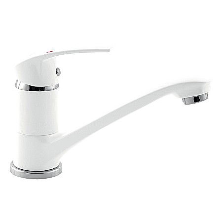 Obiecte Sanitare - BATERIE LAVOAR FERRO 57096,1 STATIVA PIPA MEDIE METALIA 57 ALBA CROM