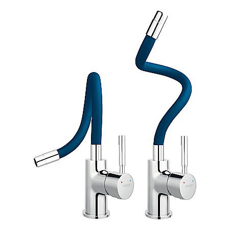 BATERIE BUCATARIE FERRO BZA4L STATIVA CU PIPA FLEXIBILA ZUMBA ALBASTRA [1]