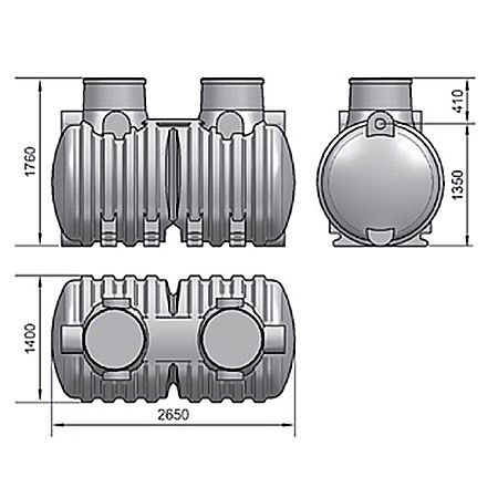 Statie epurare ape uzate sbr 1/6 q=1 mc/zi 1-6 persoane 3000l automatizata 48600000005 Aquaclean Valrom [6]