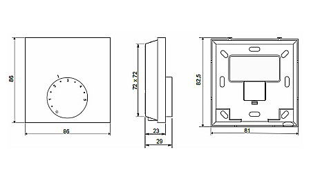TERMOSTAT AMBIANTA ELECTRONIC 220V CU FIR PEXKIT VALROM [2]