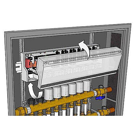 UNITATE CONTROL 6 ZONE 15 CIRCUITE CU MODUL POMPA 220V PEXKIT VALROM [2]