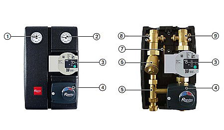 GRUP DE POMPARE REGULUS CU VANA 3 CAI MIXARE CU SERVOMOTOR CU POMPA WILO PARA 25-8 CSE 2 MIX F 17937 [2]