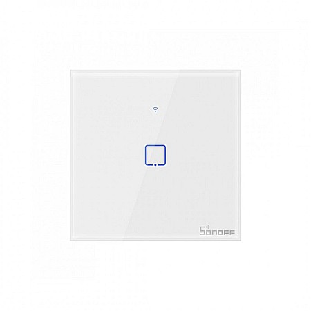 Sonoff t2eu1c-tx touch wifi si rf intrerupator cu 1 canal alb [0]