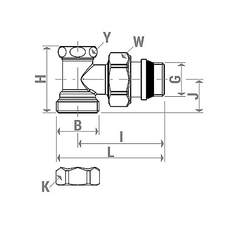 ROBINET RETUR GIACOMINI 1/2 R16X033 [1]