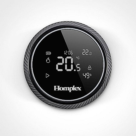 Termice - Termostat de ambient cu control prin internet Homplex NX1 fara fir negru