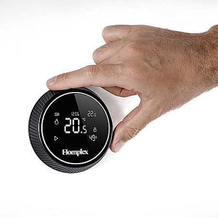 Termostat de ambient cu control prin internet Homplex NX1 fara fir negru [7]