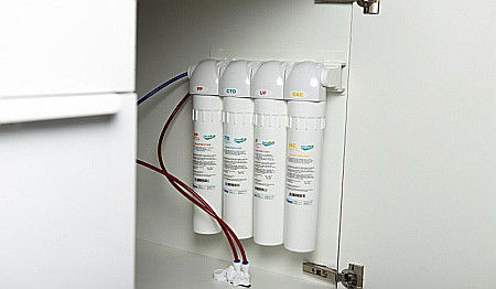 Sistem ultrafiltrare apa PUR4 UF cu baterie cu 3 cai Aquapur Valhoh Valrom AQUA04420411121 [5]