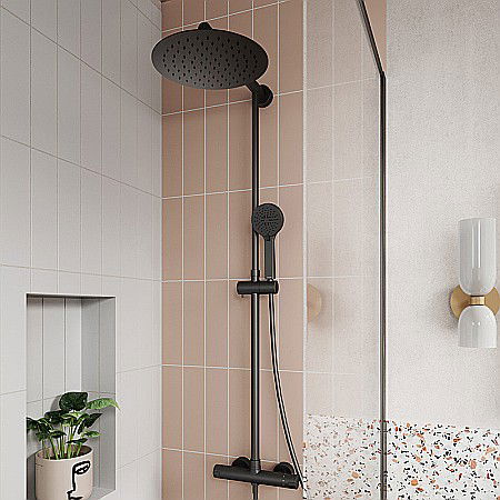 SET DUS FERRO BATERIE TERMOSTATATA + DUS FIX + DUS MOBIL TREVI BLACK NP75-TRV7U-BL [2]