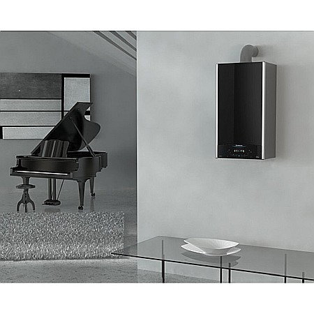 CENTRALA TERMICA PE GAZ ARISTON ALTEAS ONE+ NET 24 KW SENSYS HD NEGRU IN CONDENSATIE KIT EVACUARE INCLUS 3301771 [6]