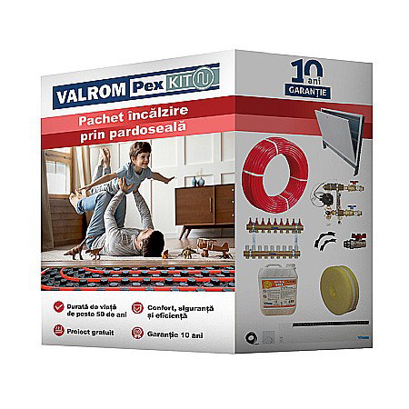 Kituri incalzire in pardoseala Valrom - KIT INCALZIRE IN PARDOSEALA 80MP VALROM CONFORT CU AUTOMATIZARE FIR