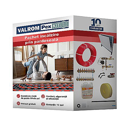 Kituri incalzire in pardoseala Valrom - KIT INCALZIRE IN PARDOSEALA 90MP VALROM CONFORT CU AUTOMATIZARE FIR