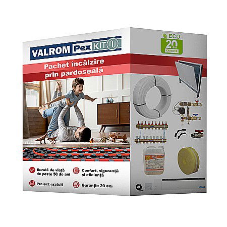 Kituri incalzire in pardoseala Valrom - KIT INCALZIRE IN PARDOSEALA 90MP VALROM ECO