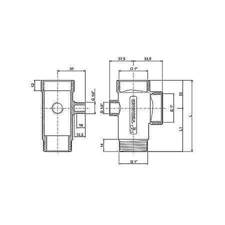 Racord hidrofor 1 cu 5 cai Tiemme 1500163 [1]