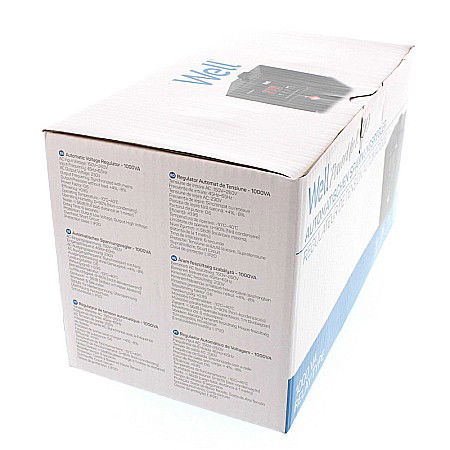 STABILIZATOR TENSIUNE CU RELEU 1000VA NEGRU AVR-REL-POWERUP1000 [5]