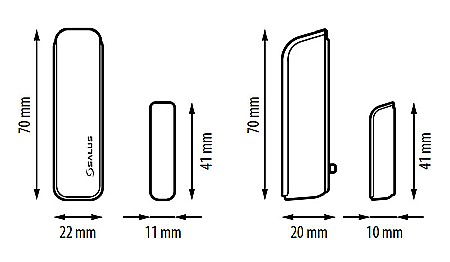 Senzor sw600 salus tip slim pentru usa sau fereastra cu baterie [2]