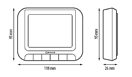 TERMOSTAT PROGRAMABIL CU FIR SALUS RT520 AUTO ADAPTARE OPENTHERM RT520 [2]
