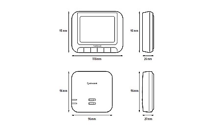 TERMOSTAT PROGRAMABIL FARA FIR SALUS RT520RF AUTO ADAPTARE OPENTHERM RT520RF [2]
